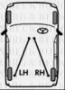 BORG & BECK BKB3462 Cable, parking brake